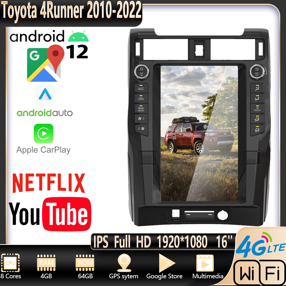16" Android Car Radio Multimedia Video Player For Toyota 4runner 20010-2022 Navi