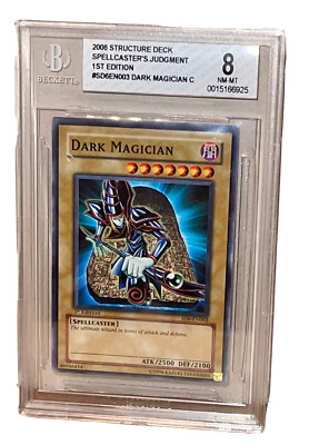 Yu-Gi-Oh! 2006 Dark Magician SD6-EN003 1st EDITION C, BGS 8 NM-MT