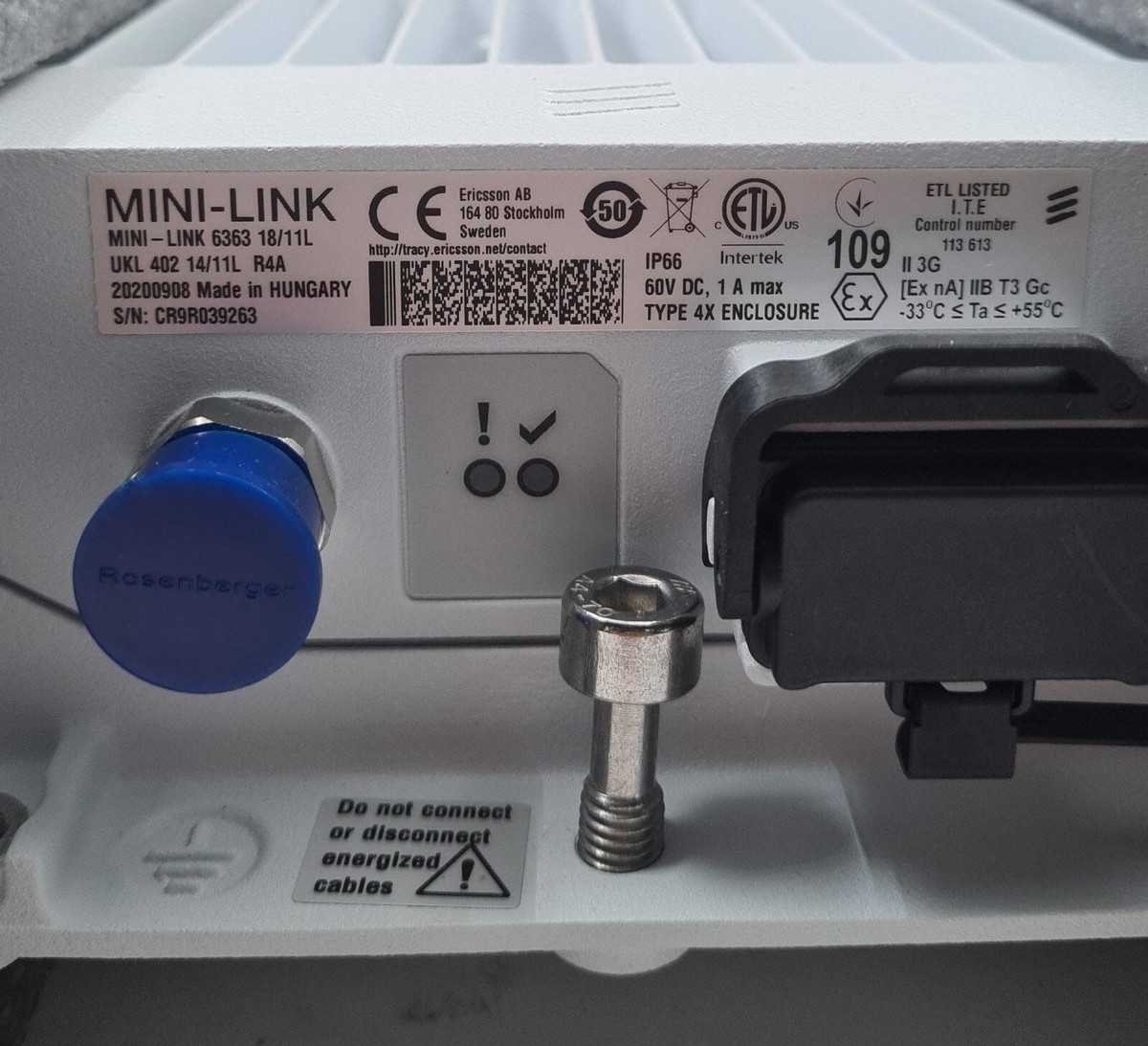 NEW - Ericsson UKL 402 14/11L R4A MINI-LINK 6363 18/11L BFZ 611 67