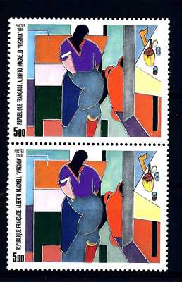 FRANKREICH-FRANKREICH 1986 ''Virginia'' von Alberto Magnelli (1888-1971) 5.00(Fr) MNH (B)