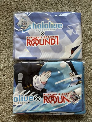 Hololive x Round 1 USA Collab Exclusive Limited Edition Beach Towel Set NEW!