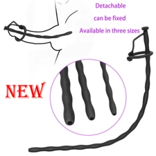 Hollow Soft Silicone for Male Tube Urethral Stretching Dilator Sounding Plug NEW