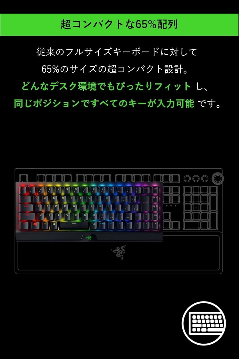 Razer RZ03-03891700-R3J1 Gaming Keyboard Wireless Blackwidow V3
