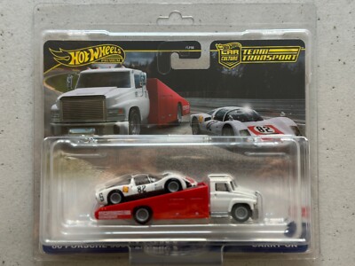 ミニカー Hot Wheels Truckin' Transporters Hot Wheels Premium Team Transport 66 PORSCHE 906 CARRERA 6 CARRY