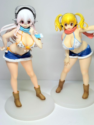 Super Sonico Super Pochaco Winter Ver. Figure Set of 2 Taito Prize
