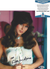 PATTI MCGUIRE - PLAYBOY BUNNY MODEL PMOY -  SIGNED 8x10 PHOTO B BECKETT COA BAS