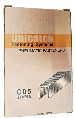 unicatch C05- 3/8 crown x 3/16 long- upholstery 22ga fine wire staples 10000 pcs