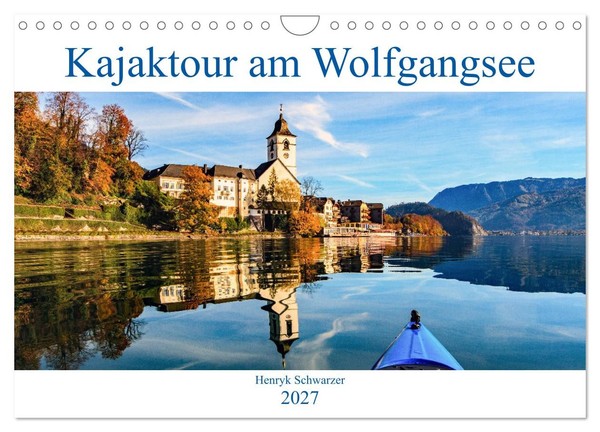 "Calendar 2027 · US Version · Wolfgangsee Kayak Tour (Wall Calendar 2027 12\" × 8\""-image