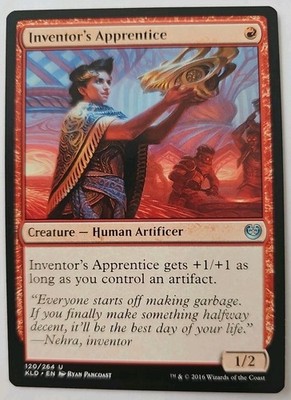 MTG Magic The Gathering Card Inventor's Apprentice Creature Human Artificer KLD