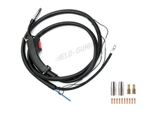 For HITBOX HBM1200 3 IN 1 MIG Welder Inverter 140AMP 8ft Mig Gun Torch Parts Kit