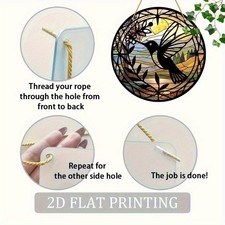 Nature Scene Suncatcher for Stained Glass Decor