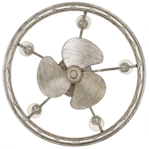 Dury 5-Light Fandelier in Century Silver Leaf - Picture 4 of 6