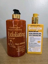 Golden Glow Intensive Whitening Exfoliating Shower Gel, H.C Whitening Milk Spf55