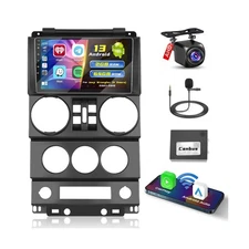 [2+64G] Hikity Android 15 Car Radio for Jeep Wrangler 2007 2008 2009 2010 (4 ...