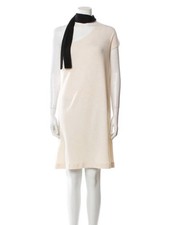 Vintage CHANEL White Midi Dress Cruise 2007 runway show Size 40 Quiet Luxury
