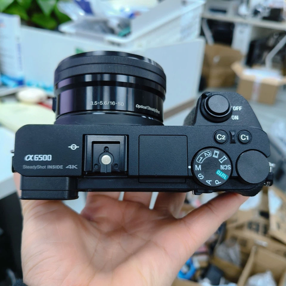 Cámara digital de video Sony Alpha a6500 24,2 MP enfoque automático rápido 4K con lente de 16-50 mm Foto 3 de 4