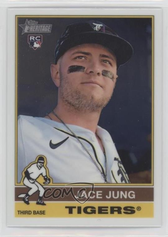 2025 Topps Heritage Chrome Jace Jung #71 3v8