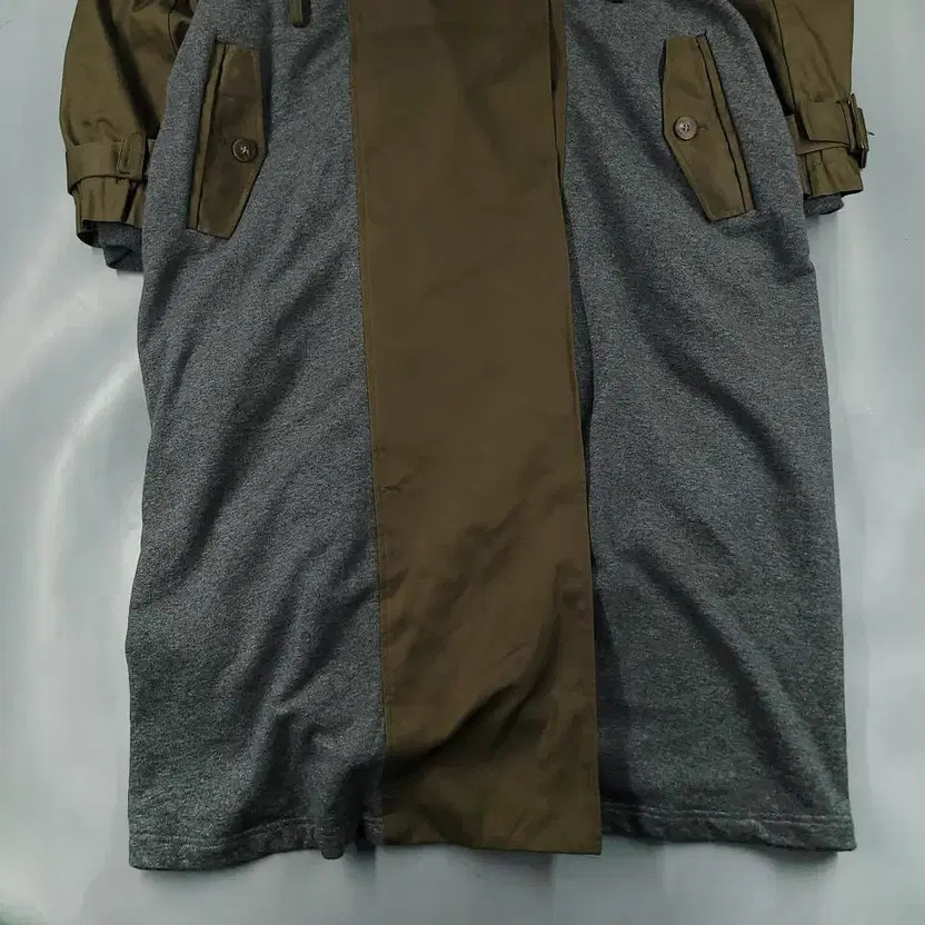 Ameri JP Khaki Brown Deep Gray Color Block Cotton… - image 12