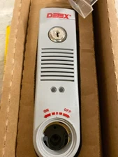 Detex Exit Alarm EAX-500 Arm Delay Mode 9 Volt Battery Gray Manual Rearm Sealed