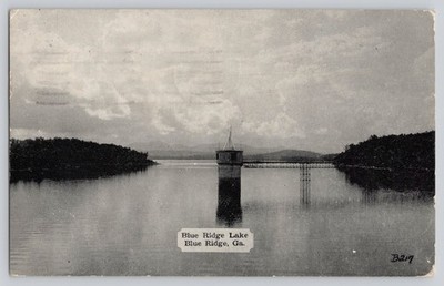 Postcard - Blue Ridge Lake - Blue Ridge Georgia 1941