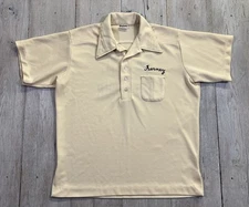 Vintage King Louie Chain Stitch Bowling Shirt Size XL Made In USA 