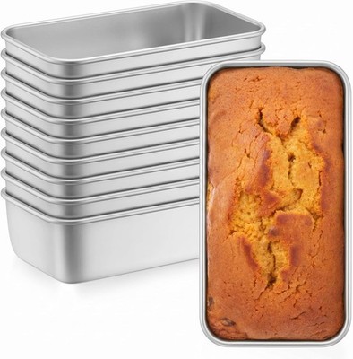 10 Pack 9x5IN Loaf Pans for Baking Bread, 9x5IN Stainless Steel Bread Loaf Pans