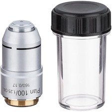 100X 1.25 NA Oil Immersion Microscope Objective Lens, Brass RMS 20.2mm 160mm Tu