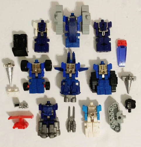 Vintage 1984 Takara Robotech Robolinks Force Figures & Parts Lot 80s Toys