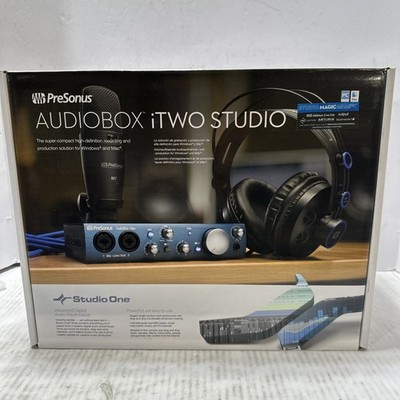 Presonus AudioBox iTwo Studio | AudioBox iTwo HD7 Headphones M7 Mic S1 Artist