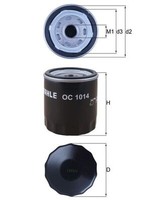 Mahle Oc 1014 ÖLfilter FüR Ford,Volvo,Volvo (Changan)