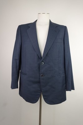 ERMENEGILDO ZEGNA BLAZER JACKE HERREN GR. L JACKE MAN VINTAGE BAUMWOLLE BLAU