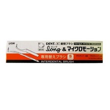 LION DENT.EX Interdental Brush Long Micromotion Replacement Brushes 4 Pieces