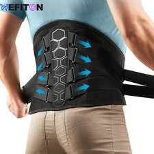 Adjustable Lower Back Brace Lumbar Support Waist Belt For Men Women Pain Relief