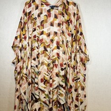 Rachel Roy Womens Kimono Open Front CoverUp Boho Lightweight Multicolor One Size