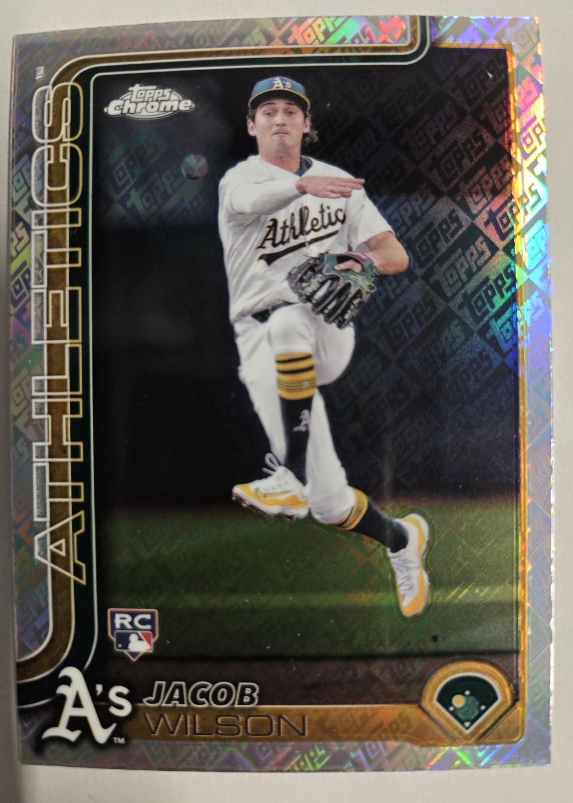 2025 Topps Series 1 Jacob Wilson #314 Topps Holofoil Border RC A's Rare 🔥 