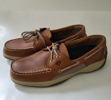 Sperry Top-Sider Auténtico Zapato de Barco de 2 Ojos Cuero para Hombres Talla 10 Marrón