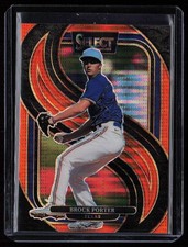 2025 Panini Select #119 Brock Porter Orange Pulsar Prizms #/49