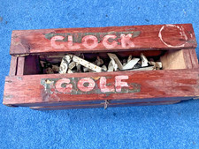 vintage clock golf lawn game