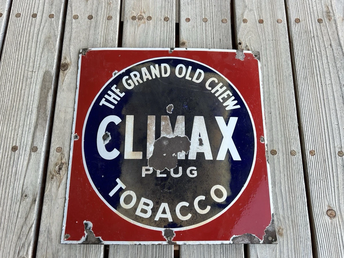 old tobacco signs for sale miniature scale model vintage cigarette posters BROWN'S MULE CHEWING TOBACCO ADVERTISING