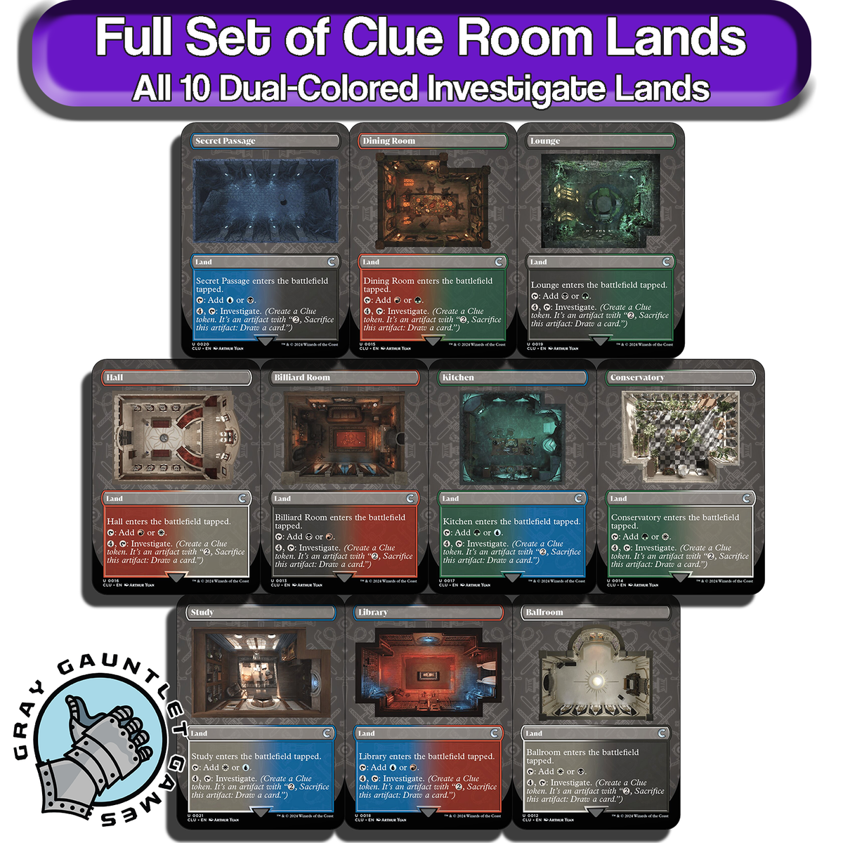 Clue Rooms MTG Dual Lands Full Set All 10 Magic Commander Staples EDH Mana Lot [ | eBay Clue Rooms MTG Dual Lands Full Set All 10 Magic Commander Staples EDH Mana Lot [ | eBay