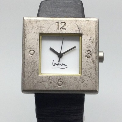 Projects Michael Graves Womens Watch 30mm Square Dial Silver Tone New Battery
