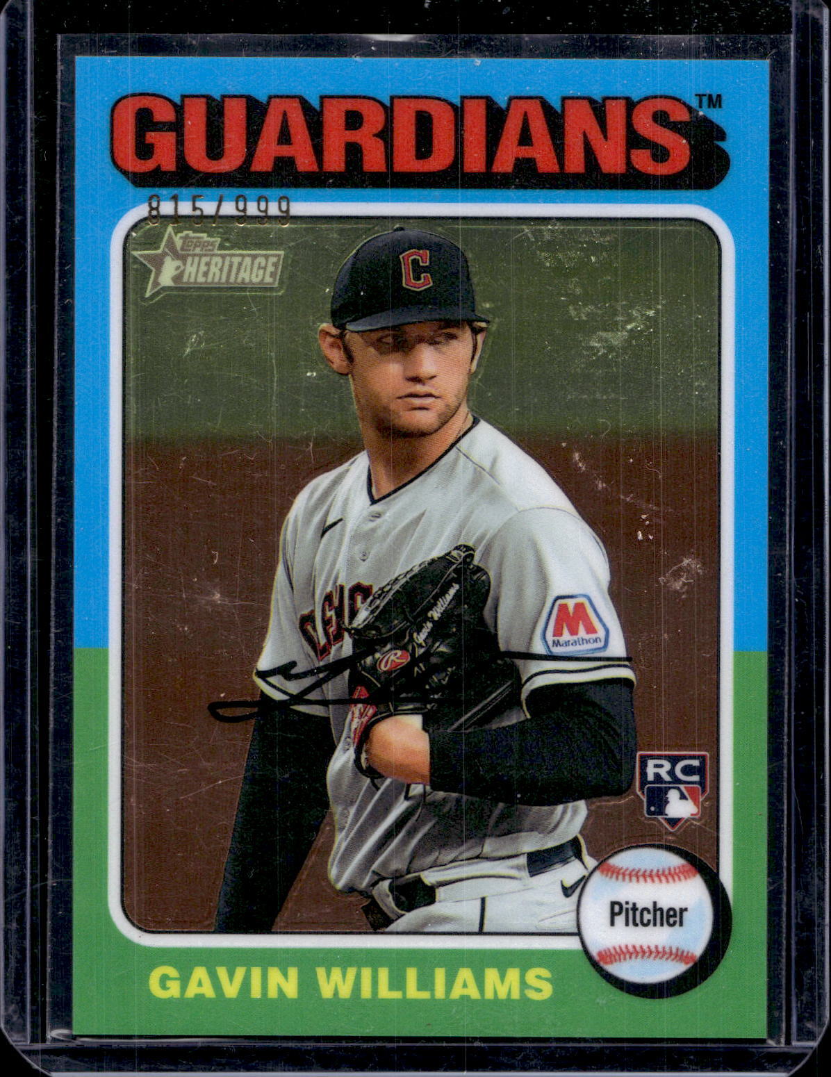 2024 Topps Heritage #489 Gavin Williams Chrome #/999