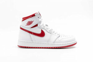 Nike Air Jordan 1 Retro Alto Og Gs * BLANCO/ROJO UNIVERSITARIO * 575441 *  103 UK 5 | eBay