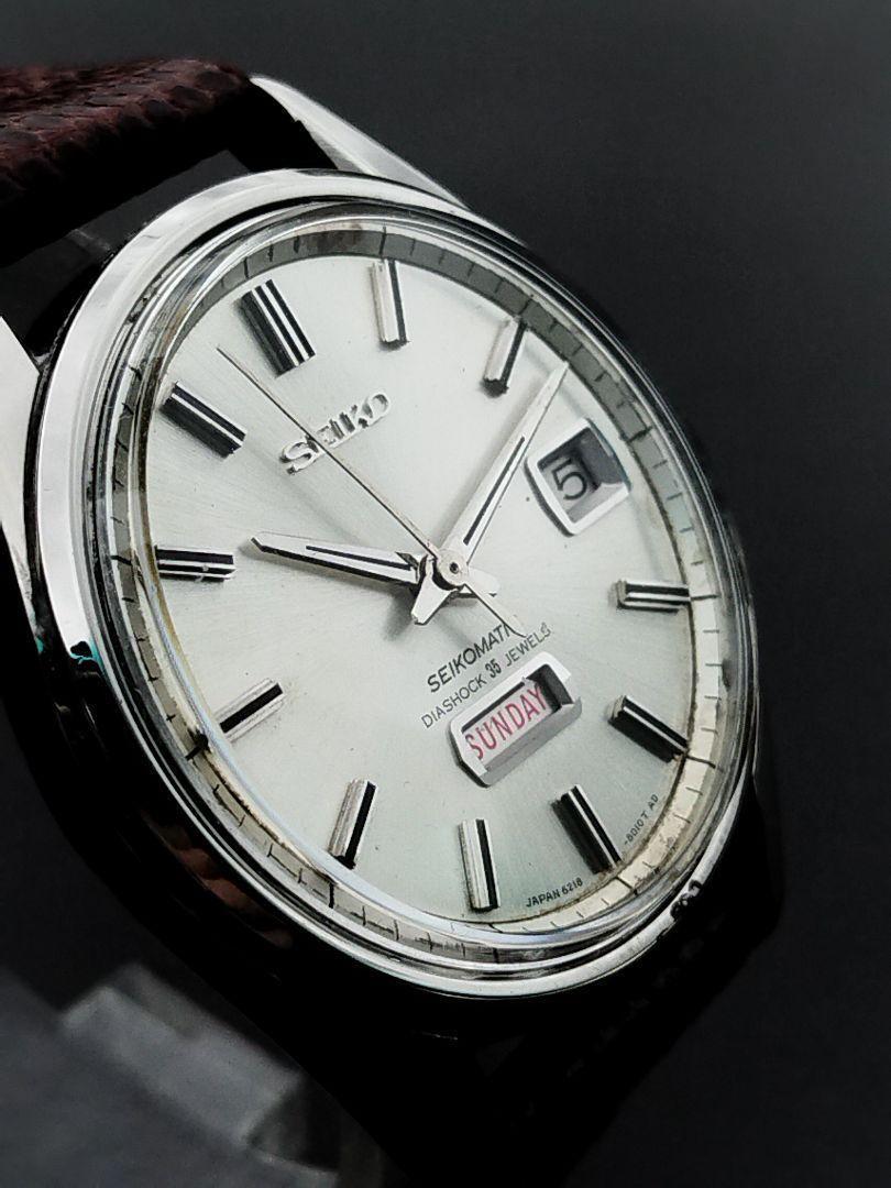 Seiko Seikomatic 6218-8010 Vintage 1967 Overhaul Day Date Seiko Seikomatic 6218-8010 Vintage 1967 Overhaul Day Date