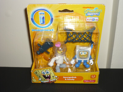Imaginext Scuba SpongeBob Squarepants & Sandy Squirrel With Net New Sealed