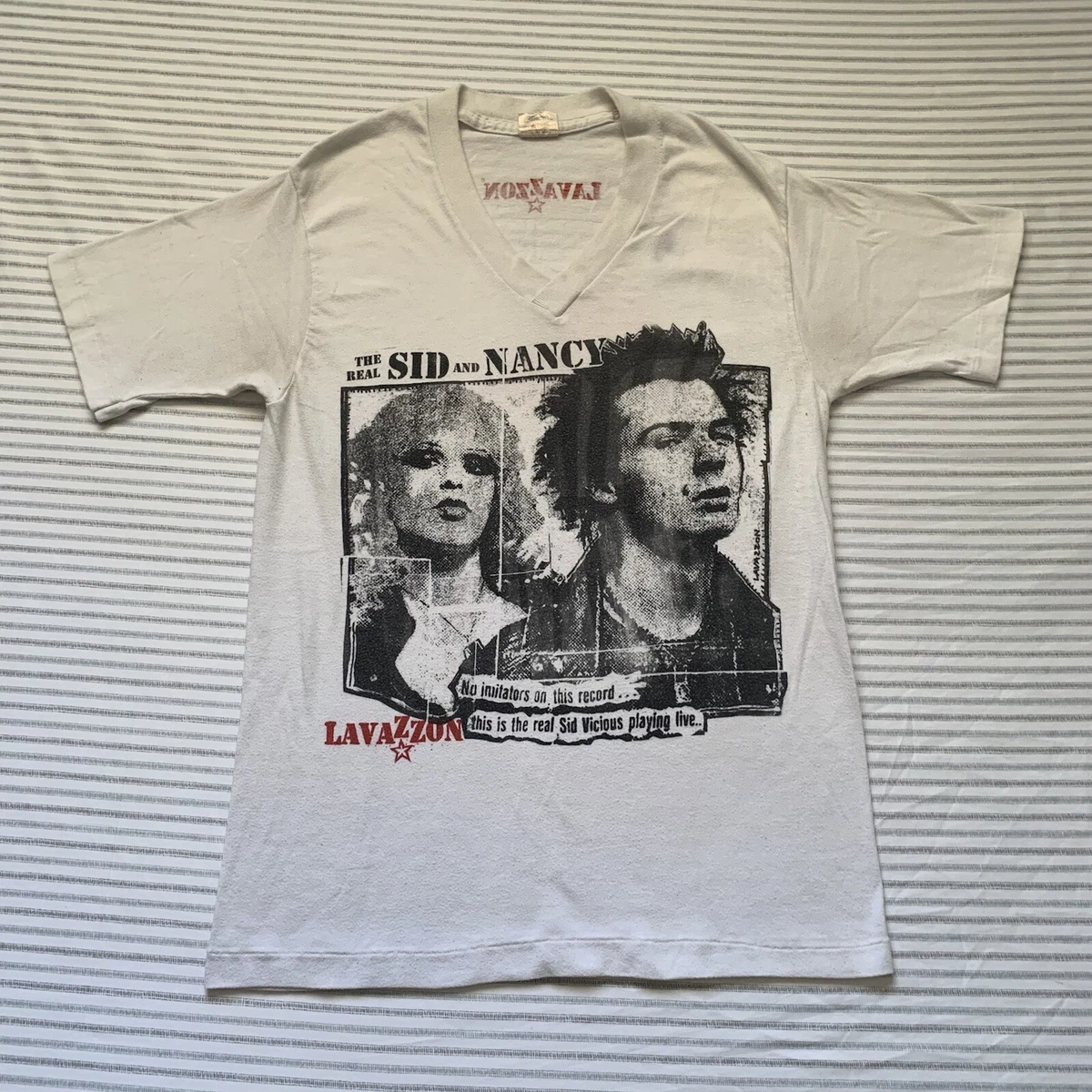 Vintage 80s Sid Vicious Nancy Shirt M Sex Pistols Punk Band Rock