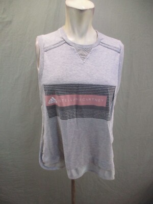 Adidas Stella McCartney Size S Womens Gray Mesh Athletic Workout