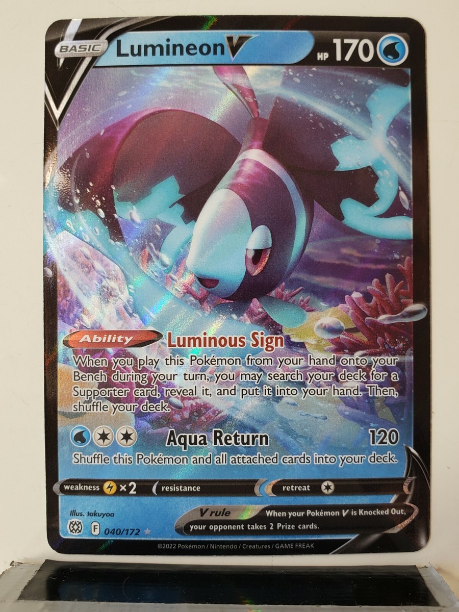 lumineon v pokemon card value POKEMON Lumineon V (156/172) [Sword & Shield: Brilliant Stars] –  X-Playground main image 1