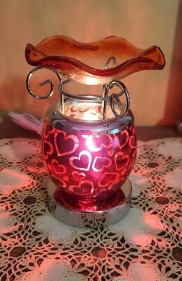 Aroma Three Way Touch Table Electric Oil /Tart Fragrance Warmer With Extra Bulb