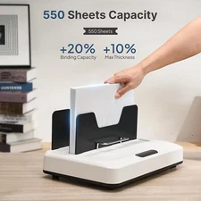 Thermal Binding Machine, No Preheat Time Heat Binding Device with 20PCS Covers